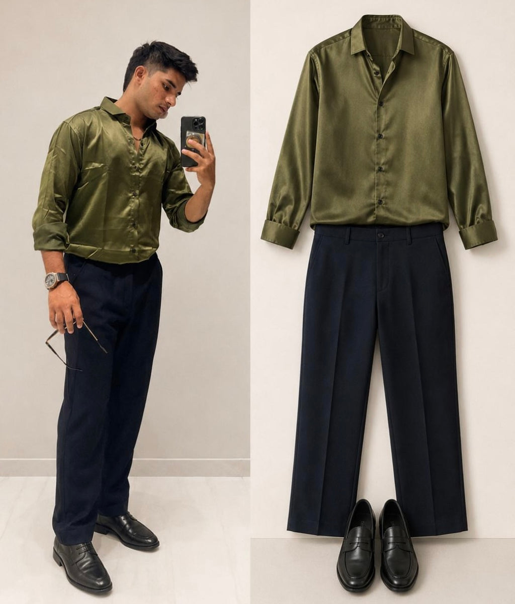 Men’s Party Wear Satin Shirt