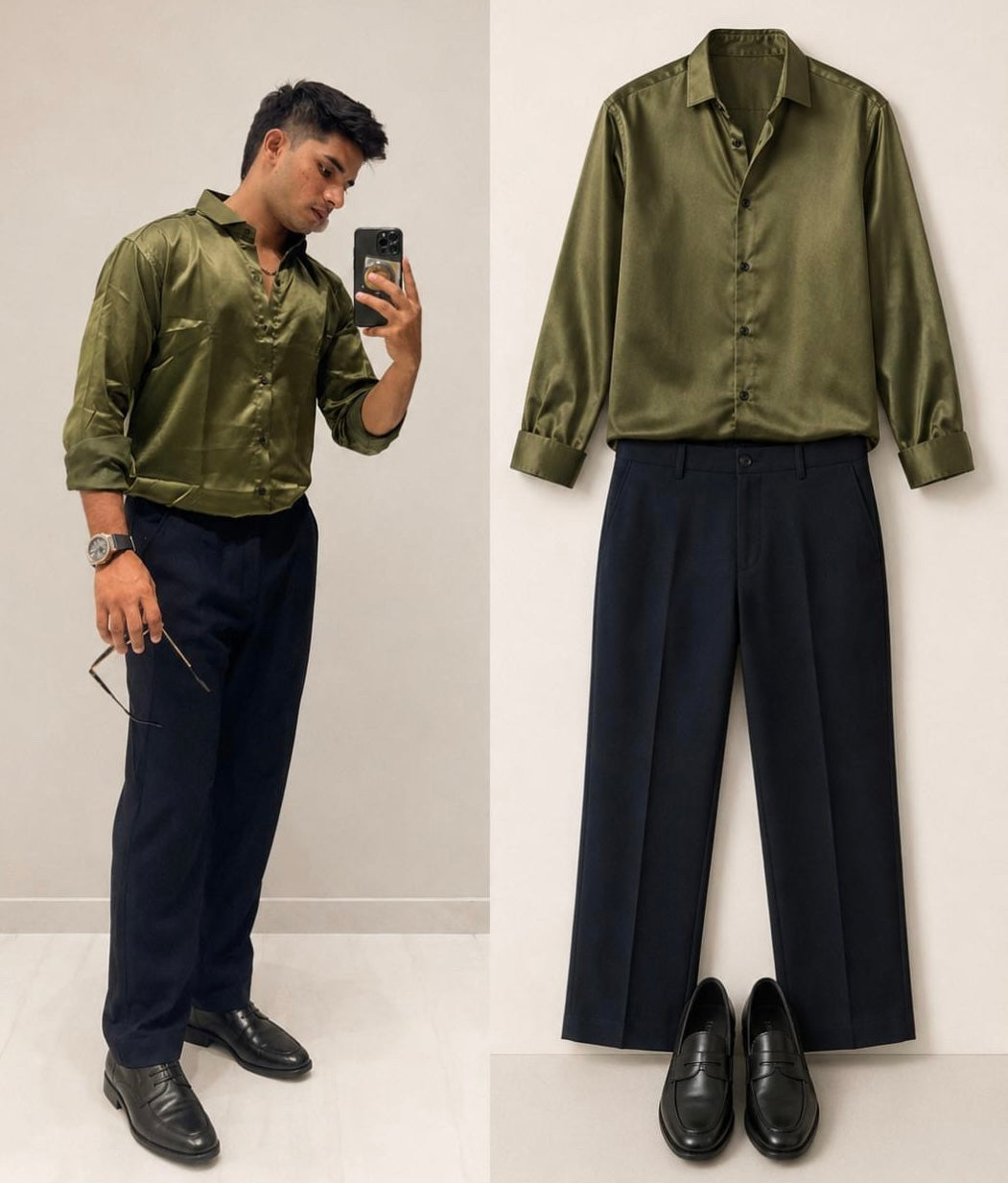 Men’s Party Wear Satin Shirt