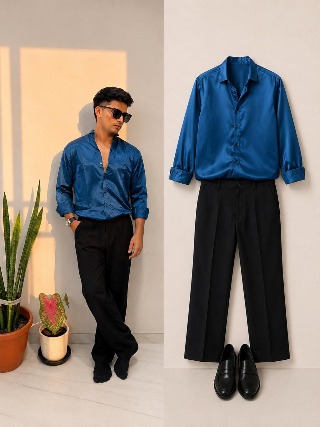 Men’s Party Wear Satin Shirt